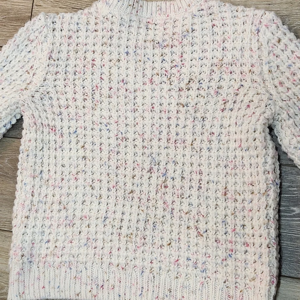 OshKosh B'gosh White Speckled Crew Neck Sweater